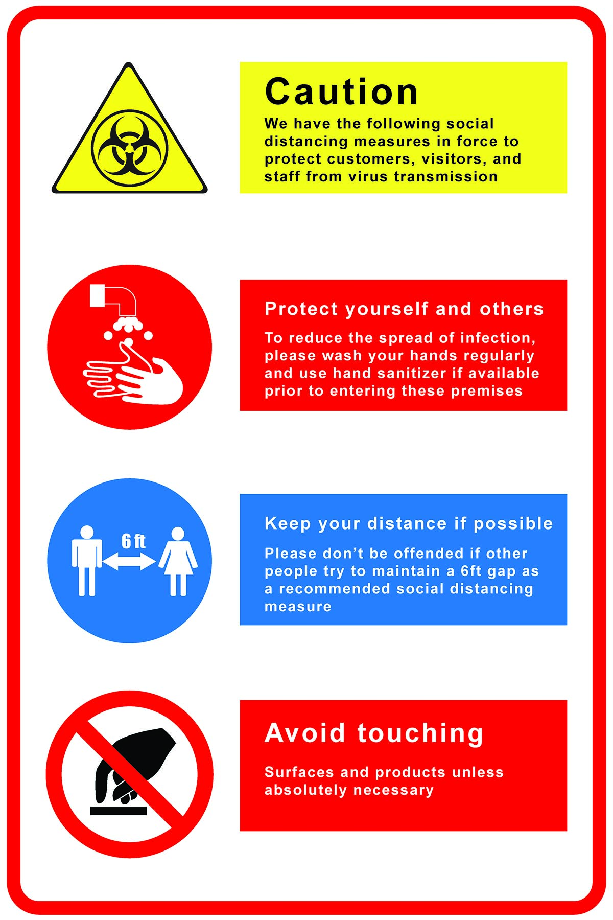 COVID-19 Signage | Safety Signs | Sebago Signworks